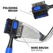 Mini Magnetic Keyring Golf Club Cleaning Brush In Stock | https://www.bestnamebadges.com