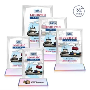 Messina VividPrint™ Award on Newhaven Base - Prismatic | https://www.bestnamebadges.com