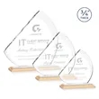 Nantucket Award - Bamboo/White | https://www.bestnamebadges.com