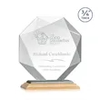Bradford Award - Bamboo/Black | https://www.bestnamebadges.com
