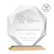 Bradford Award - Bamboo/Black | https://www.bestnamebadges.com
