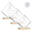 Belaire Award - Bamboo/White | https://www.bestnamebadges.com