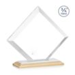 Belaire Award - Bamboo/White | https://www.bestnamebadges.com