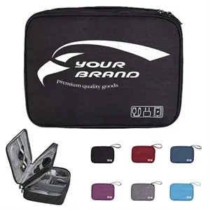 Portable Universal Electronics Accessories Organizer  Bags | https://www.bestnamebadges.com