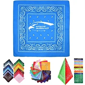 Assorted Colors Novelty Paisley Print Bandanas cloak | https://www.bestnamebadges.com