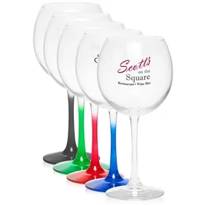 18.5 oz. Libbey® Balloon Wedding Favor Wine Glasses | https://www.bestnamebadges.com