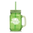 15 oz. Colored Mason Jars with Straw | https://www.bestnamebadges.com