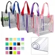 Clear PVC Tote Bags | https://www.bestnamebadges.com