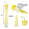 Plastic Dumbbell bottles | https://www.bestnamebadges.com