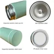 9oz Stainless Steel Cups | https://www.bestnamebadges.com