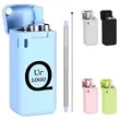 Folding Stainless Steel Straws | https://www.bestnamebadges.com