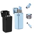 Folding Stainless Steel Straws | https://www.bestnamebadges.com