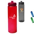 32 oz. Transparent Poly Plastic Sports Water Bottles | https://www.bestnamebadges.com