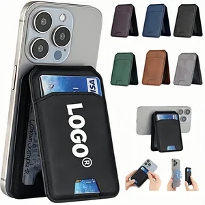 2 in 1 Leather Magnetic Wallet Phone Adjustable Stand
