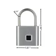 Intelligent Anti Theft Fingerprint Padlock Usb Charging | https://www.bestnamebadges.com