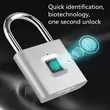 Intelligent Anti Theft Fingerprint Padlock Usb Charging | https://www.bestnamebadges.com