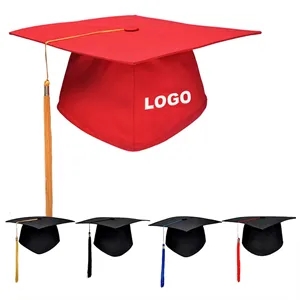 Unisex Adult Graduation Cap With Tassel Adjustable