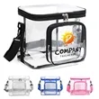 Clear Lunch Box Large Duty Transparent Stadium Approved Bag | https://www.bestnamebadges.com