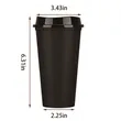 Reusable 16oz. Coffee Cups with Lids Versatile Travel Mug | https://www.bestnamebadges.com