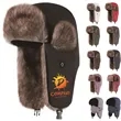 Aviator Trapper hat Trooper Ear Flaps Eskimo Warm Winter | https://www.bestnamebadges.com