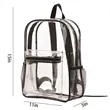 Stadium Approved Clear Waterproof School Backpack | https://www.bestnamebadges.com
