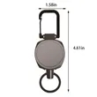 Keychain Carabiner Badge Holder with Retractable Cord | https://www.bestnamebadges.com