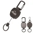 Keychain Carabiner Badge Holder with Retractable Cord | https://www.bestnamebadges.com