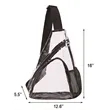 Clear Stadium Approved Sling Bag Transparent Chest pack | https://www.bestnamebadges.com