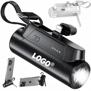 3000mah Portable Fast Charger With Flashlight Phone Holder 
