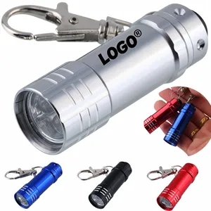 Gift Pocket Aluminum Mini LED Flashlight With Key Chain
