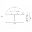 Folding Reverse LED Reflective Windproof Automatic Umbrella | https://www.bestnamebadges.com