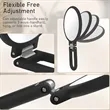 Double Sided Magnifying Mirror Adjustable Travel Handheld | https://www.bestnamebadges.com