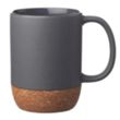 15 oz. Matte Cork Bottom Ceramic Mugs | https://www.bestnamebadges.com