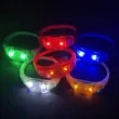 Sound Activated Control  Led Wristbands Bracelet | https://www.bestnamebadges.com