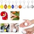 Pu Ball Stress Reliever Keychain | https://www.bestnamebadges.com