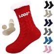 Unisex Winter Thick Nonskid Soft Slipper Socks | https://www.bestnamebadges.com