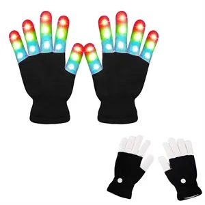 Led Light Up Finger Gloves