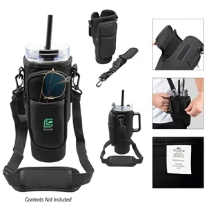 Intrepid 40 Oz. Tumbler rPET Sling With Pouch | https://www.bestnamebadges.com