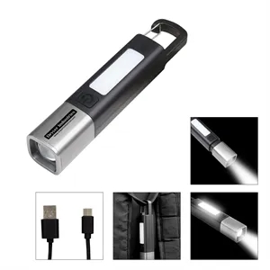 Trailblazer Rechargeable COB Flashlight | https://www.bestnamebadges.com