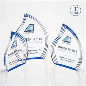 Tidworth Flame VividPrint™ Award - Blue | https://www.bestnamebadges.com