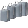 4PCS Compression Packing Cubes Expandable Travel Suitcase | https://www.bestnamebadges.com