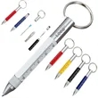 6 in 1 Multitool Tech Tool Pen Ballpoint Ruler  Screwdriver | https://www.bestnamebadges.com