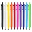 Plastic Click Action Matte Finish Gel Ink Ballpoint Pen | https://www.bestnamebadges.com