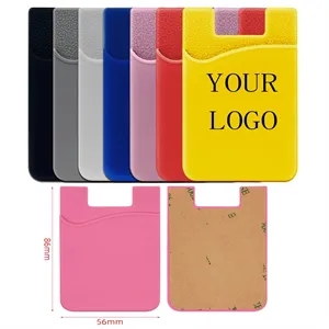 Silicone Phone Card Holder With Custom Logo Bag