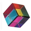 Colored cube crystal | https://www.bestnamebadges.com