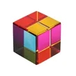 Colored cube crystal | https://www.bestnamebadges.com