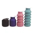 Foldable Silicone Reusable Portable Lightweight Water Bottle | https://www.bestnamebadges.com