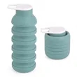 Foldable Silicone Reusable Portable Lightweight Water Bottle | https://www.bestnamebadges.com