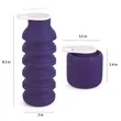 Foldable Silicone Reusable Portable Lightweight Water Bottle | https://www.bestnamebadges.com
