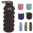 Foldable Silicone Reusable Portable Lightweight Water Bottle | https://www.bestnamebadges.com